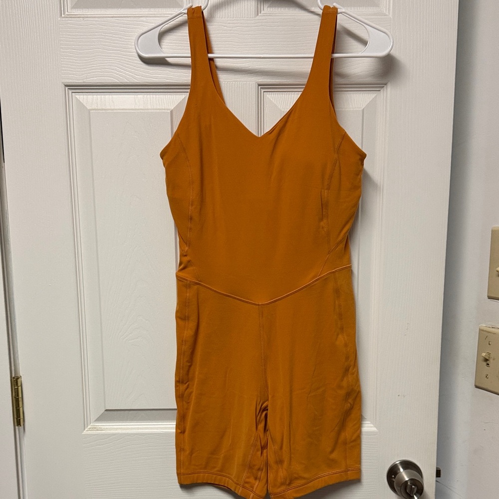 Lululemon Athletica Orange Jumpsuit